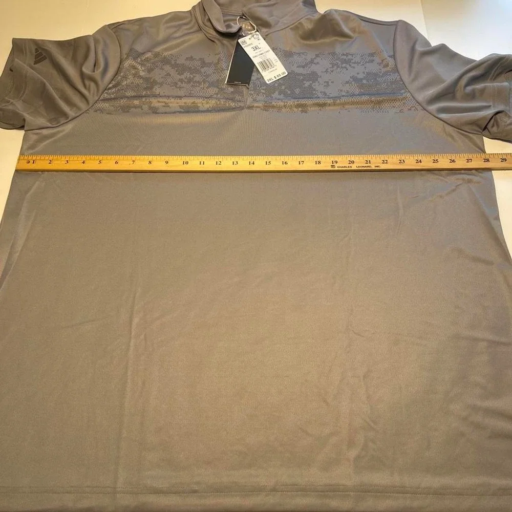 Adidas Men's A585 Camo Prong Men's Polo Golf Shirt Gray Size 3XL NWT $65
